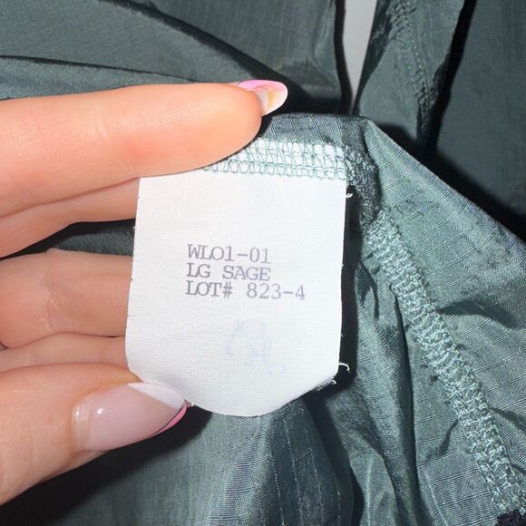 Vintage Arc'teryx Tau Pullover 1/2 Zip Windbreaker - Sage L - Picture 9 of 9